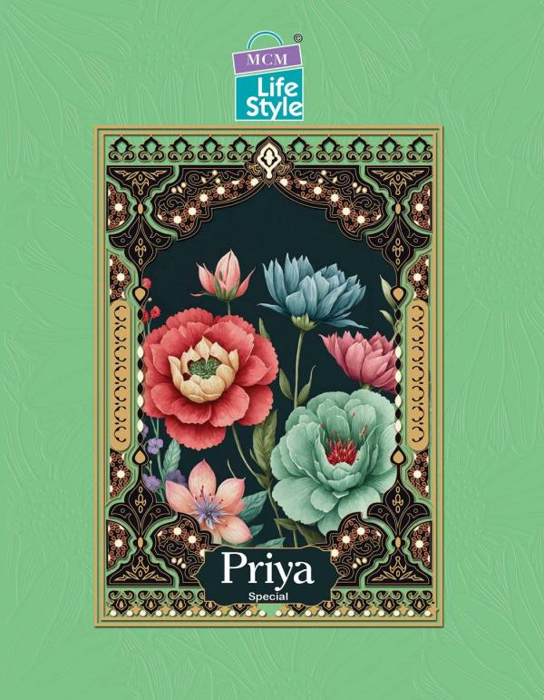 Mcm Life Style Priya Special Cotton Exclusive Designer Dress Material